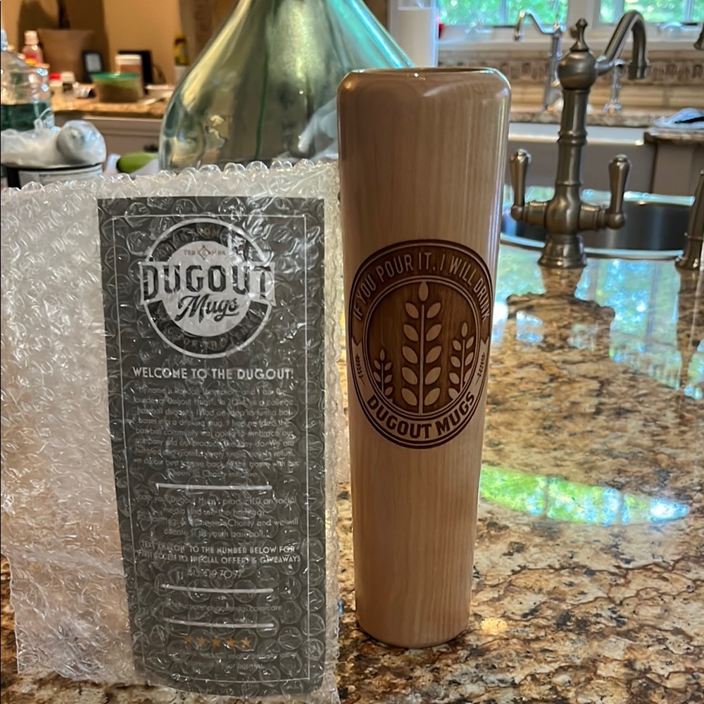 Dugout Mugs Tall Wood beer mug